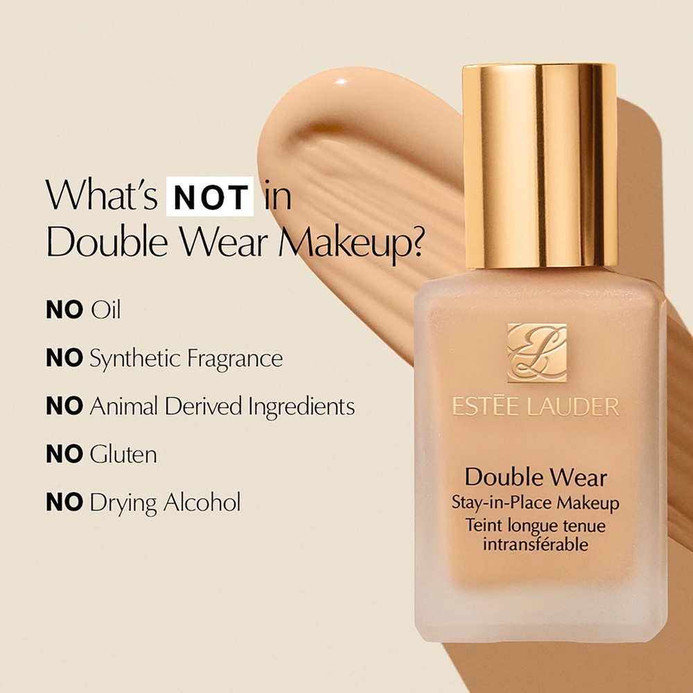 Estée Lauder Double Wear Stay-In-Place Makeup, Shade 1N1, Ivory Beige, 1 fl oz